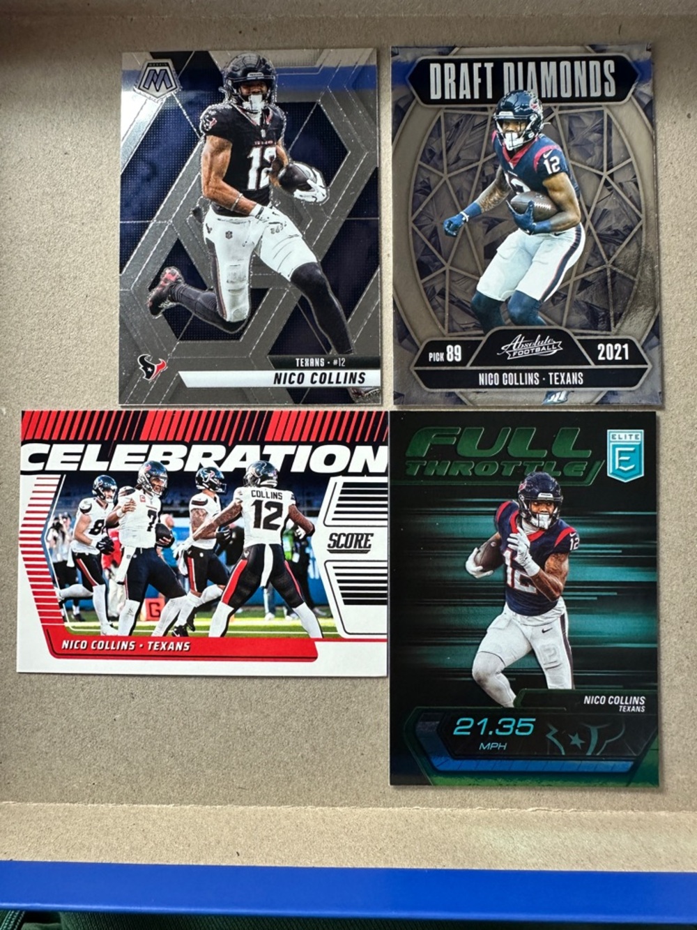 Texans Nico Collins/Andre Johnson/Tank Dell & CJ Stroud/Marks Rookies lot of 17 - Picture 6 of 15